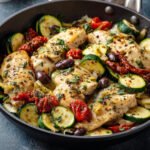 Mediterranean Zucchini Chicken Skillet