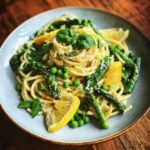 Fresh Herb Lemon Pasta with Spring Vegetables (1)