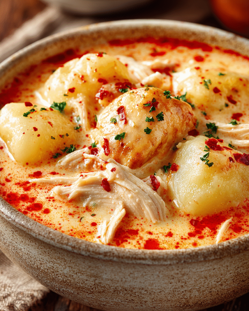 Professional food photography, real photography, photorealistic, of Marry Me Chicken Soup – A Hug in a Bowl, featuring flour, butter, milk, cream, salt, creamy and tender and light, close-up shot, macro photography, detailed view, natural lighting, soft daylight, window light, lifestyle photography, authentic moments, professional photography, high quality, tack sharp focus, crystal clear, extreme detail, high detail level, shot with professional DSLR camera, cozy atmosphere, Amateur photo from reddit. Taken with an iPhone 15 Pro --no digital art, 3d render, illustration, cartoon, anime, drawing, painting, cgi --ar 4:5 --p z44kuos srvb5hr