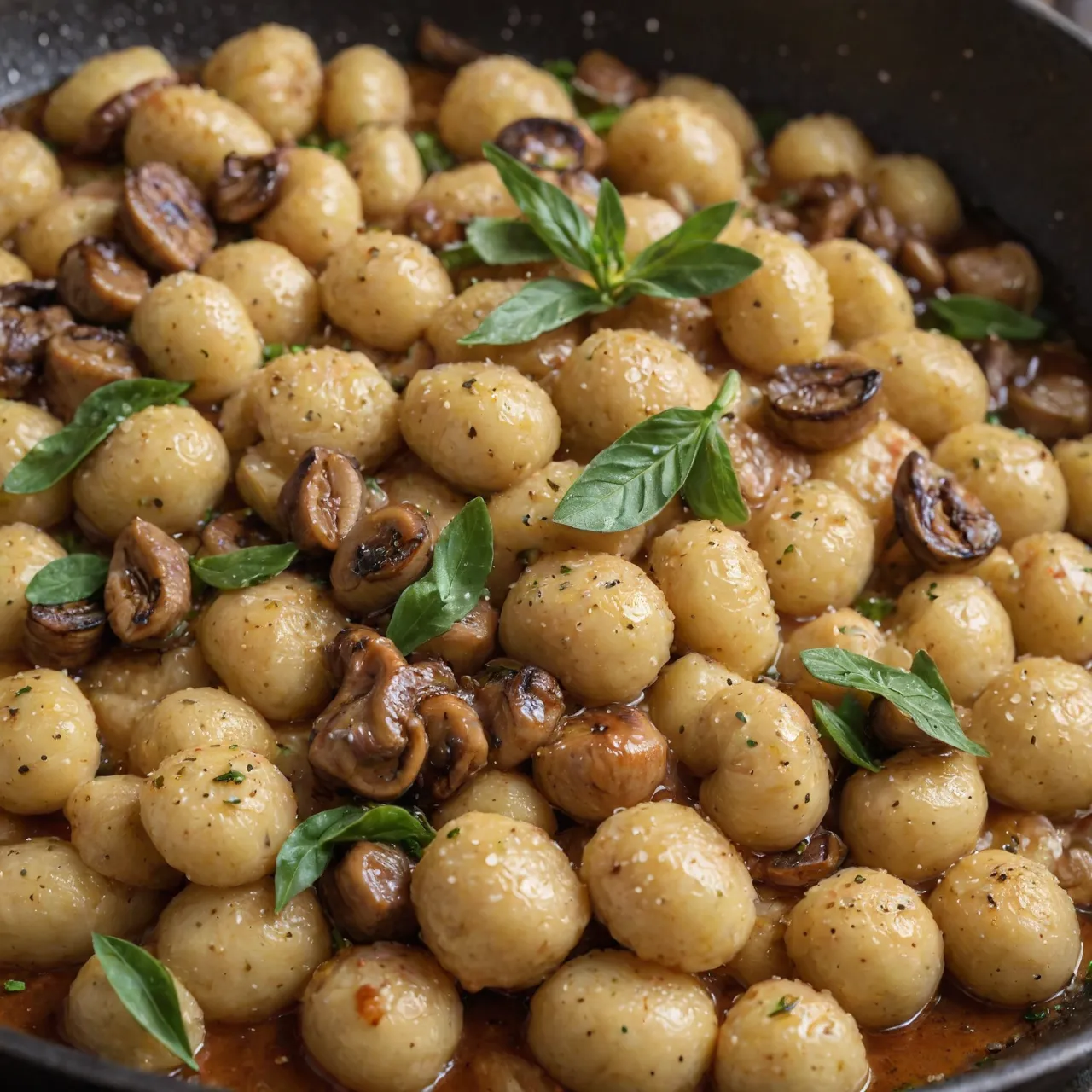 Brown Butter Sage Gnocchi with Wild Mushrooms