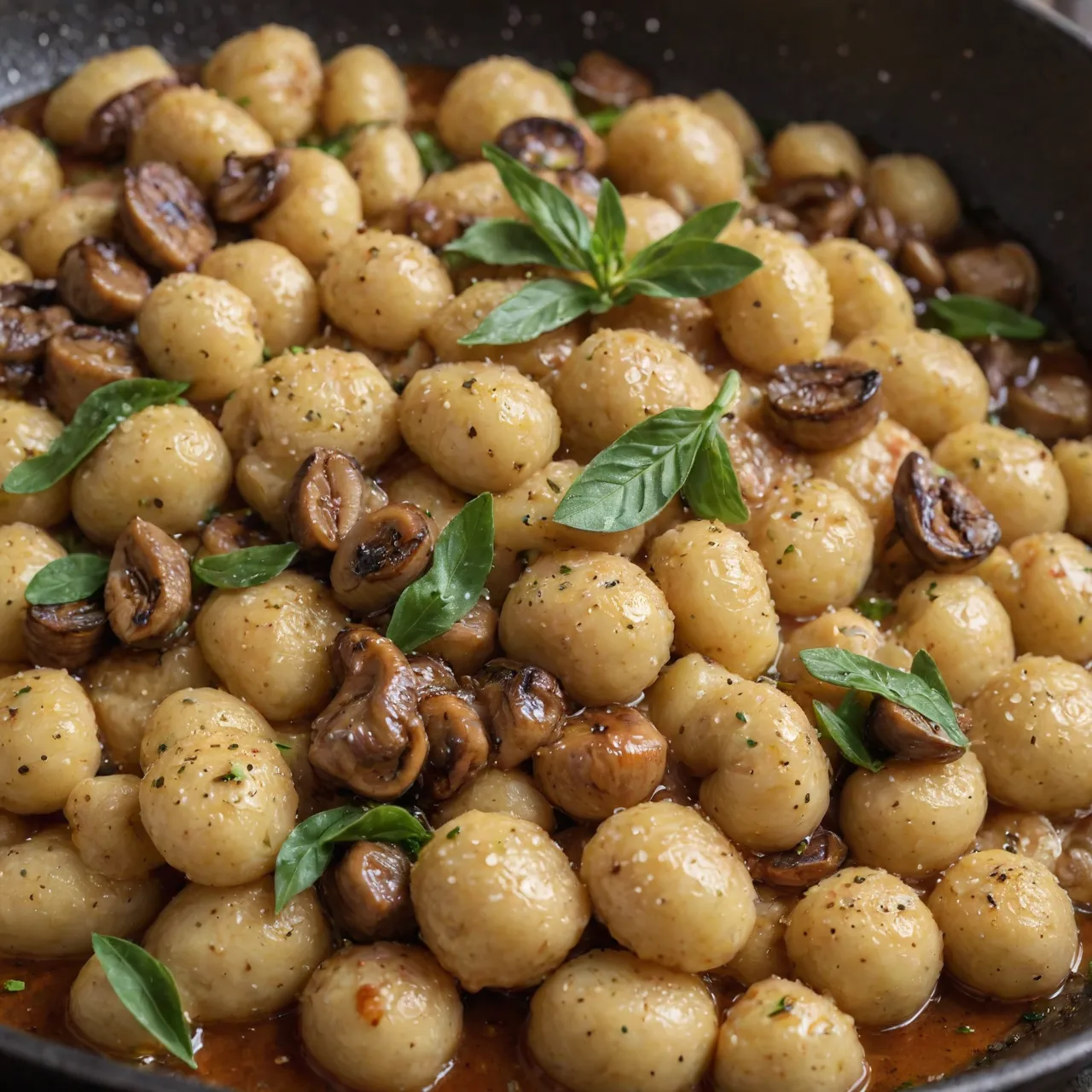 Brown Butter Sage Gnocchi with Wild Mushrooms