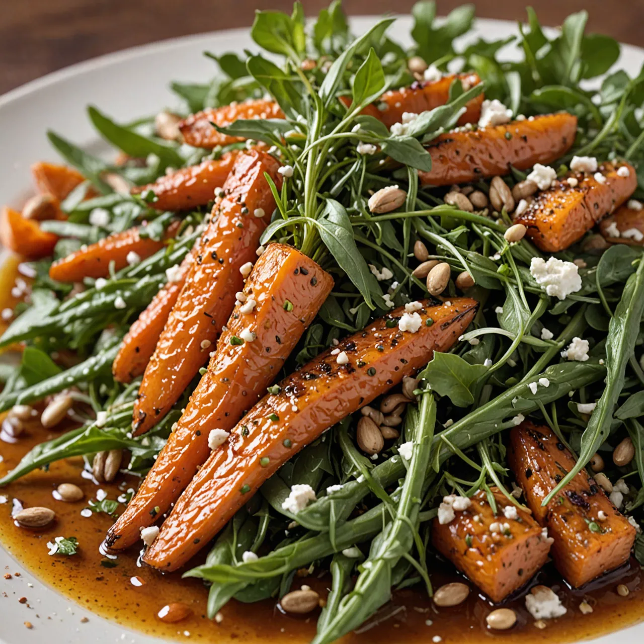cuisfera 11 Harissa and Honey Roasted Carrot Salad with Feta