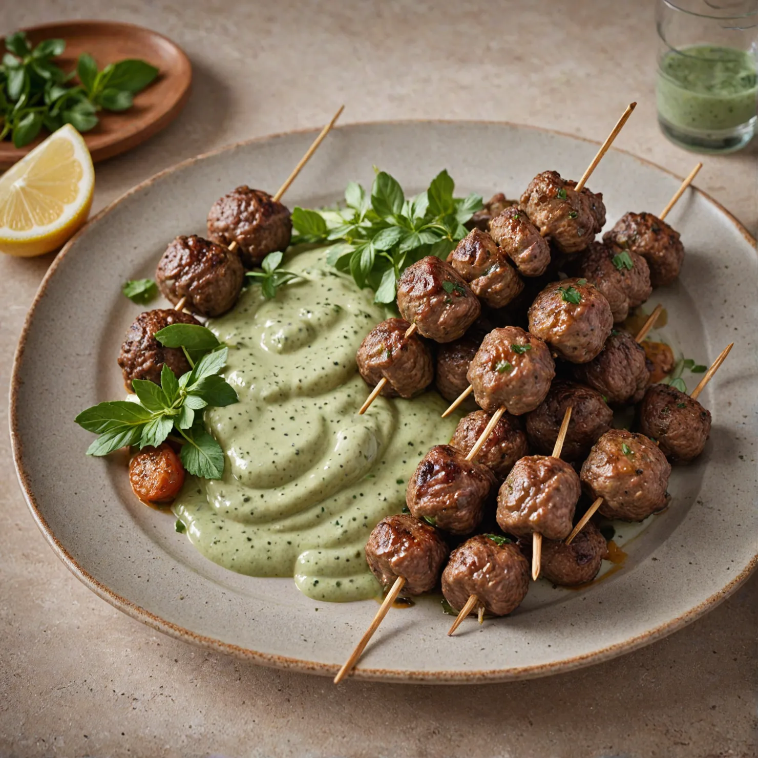 cuisfera 9 Za’atar Spiced Lamb Kofta with Minted Yogurt