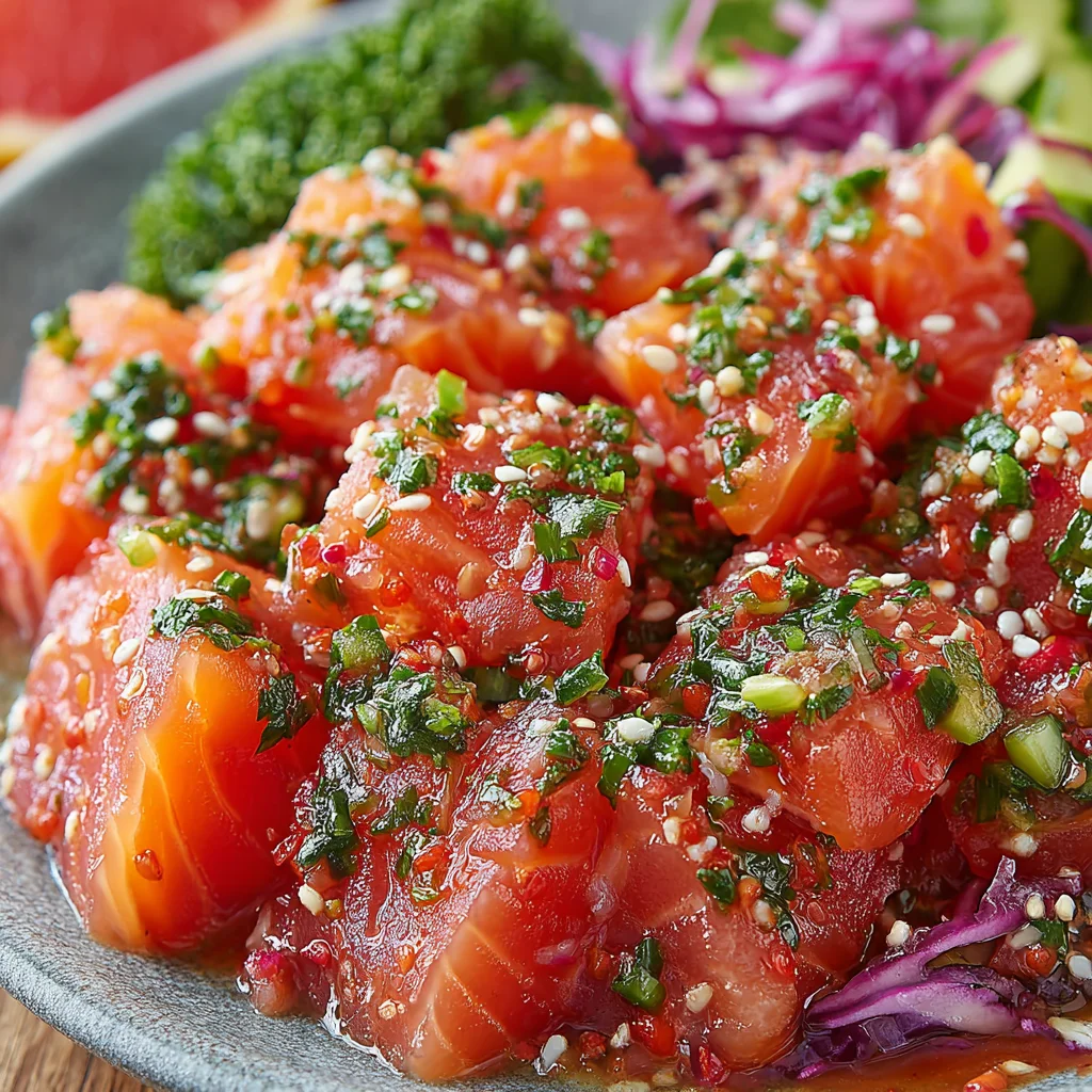 4. Yuzu and Ginger Salmon Ceviche