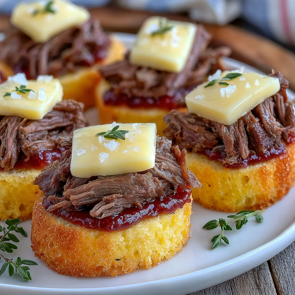 3. Duck Confit and Fig Crostini with Thyme Honey
