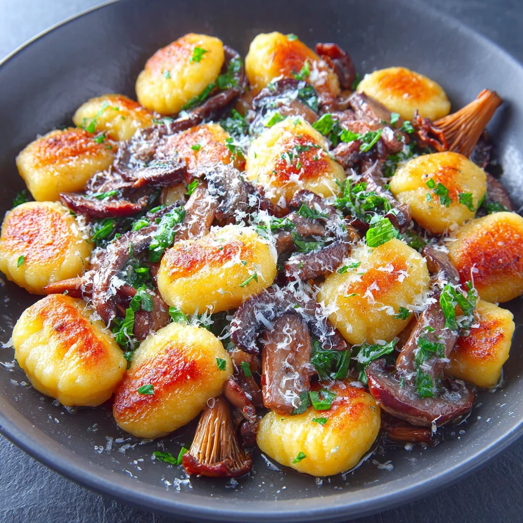 7. Brown Butter Sage Gnocchi with Wild Mushrooms